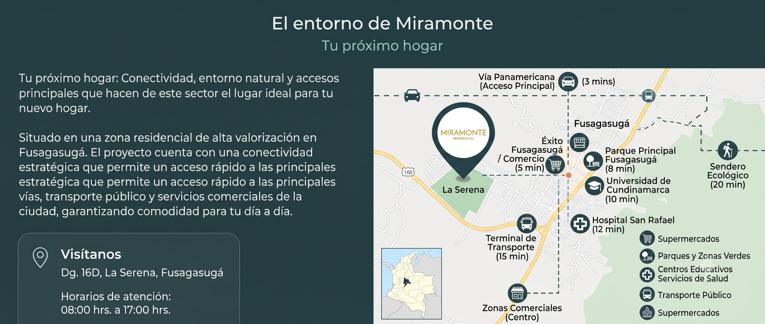 Ubicación de Miramonte Residencial, en Fusagasugá